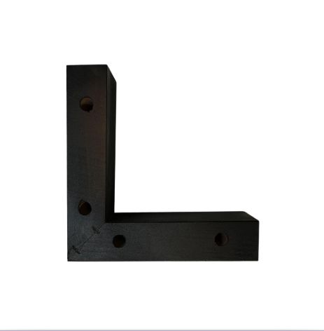 Boxspringpootje Van der Valk Nuland  - Slede- 6 cm - zwart - 4 stuks